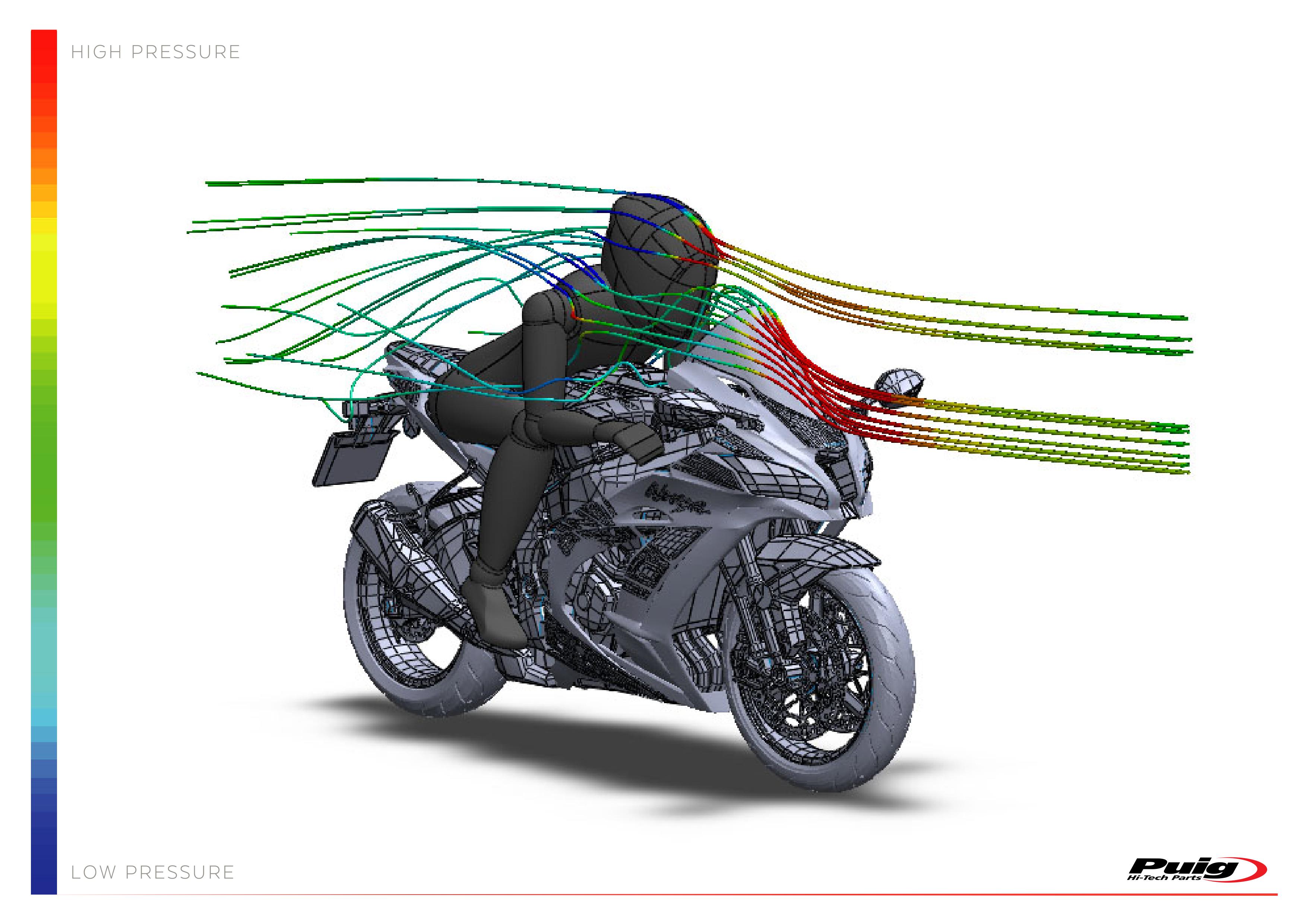Puig 8912F RACING-SCREEN [DARK SMOKE] Kawasaki ZX-10R (16-20