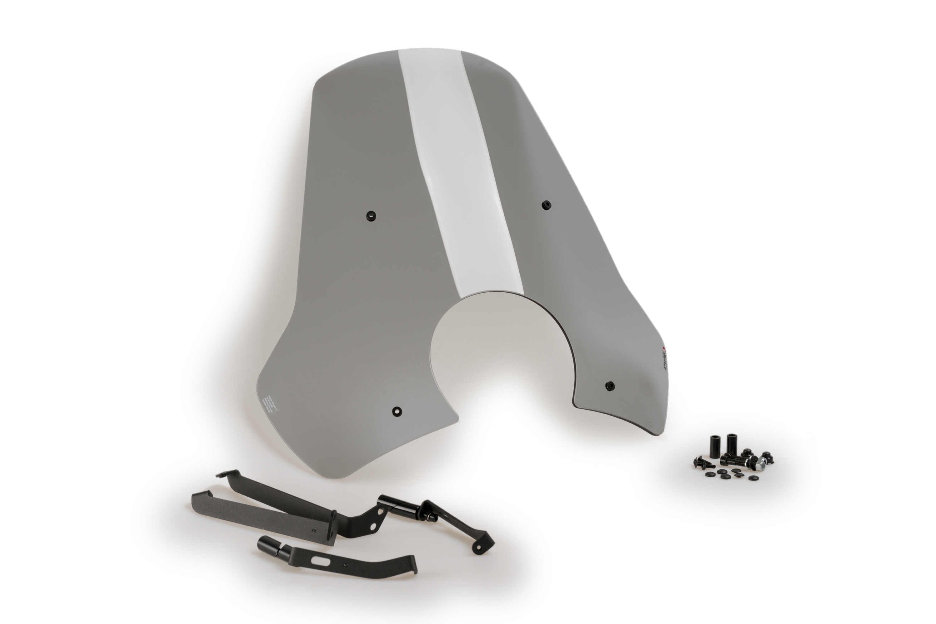 Puigウインドスクリーン　CITYツーリン スモーク　VESPA GTV300 PUIG SCOOTER WINDSCREEN CITY TOURING FIT ON PIAGGIO VESPA