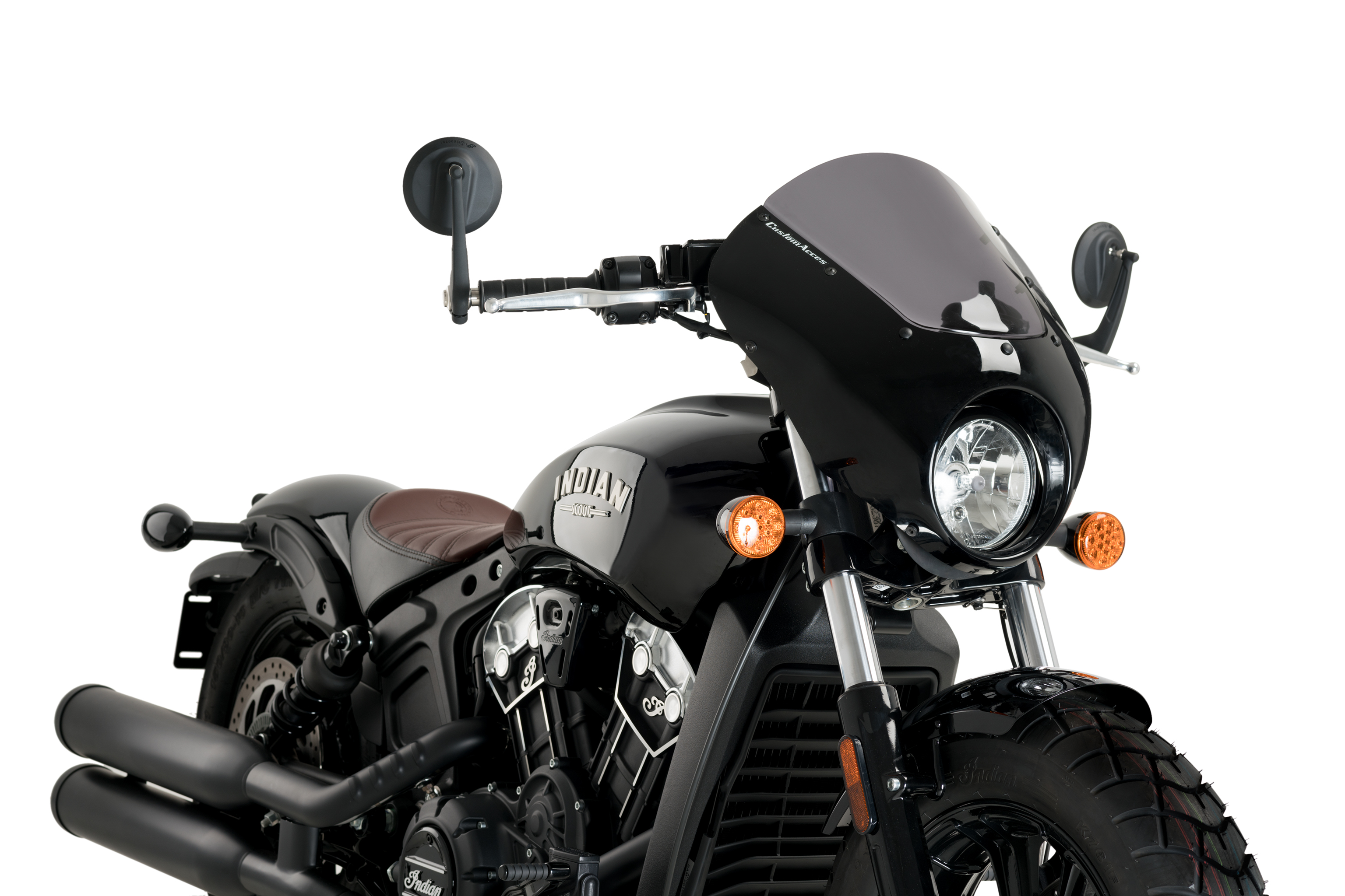 Puig ブラックカウル ダークスモークウィンドシールド付き　スポーツスターＳ Puig Batwing Sport Screen Black/Clear Harley Davidson