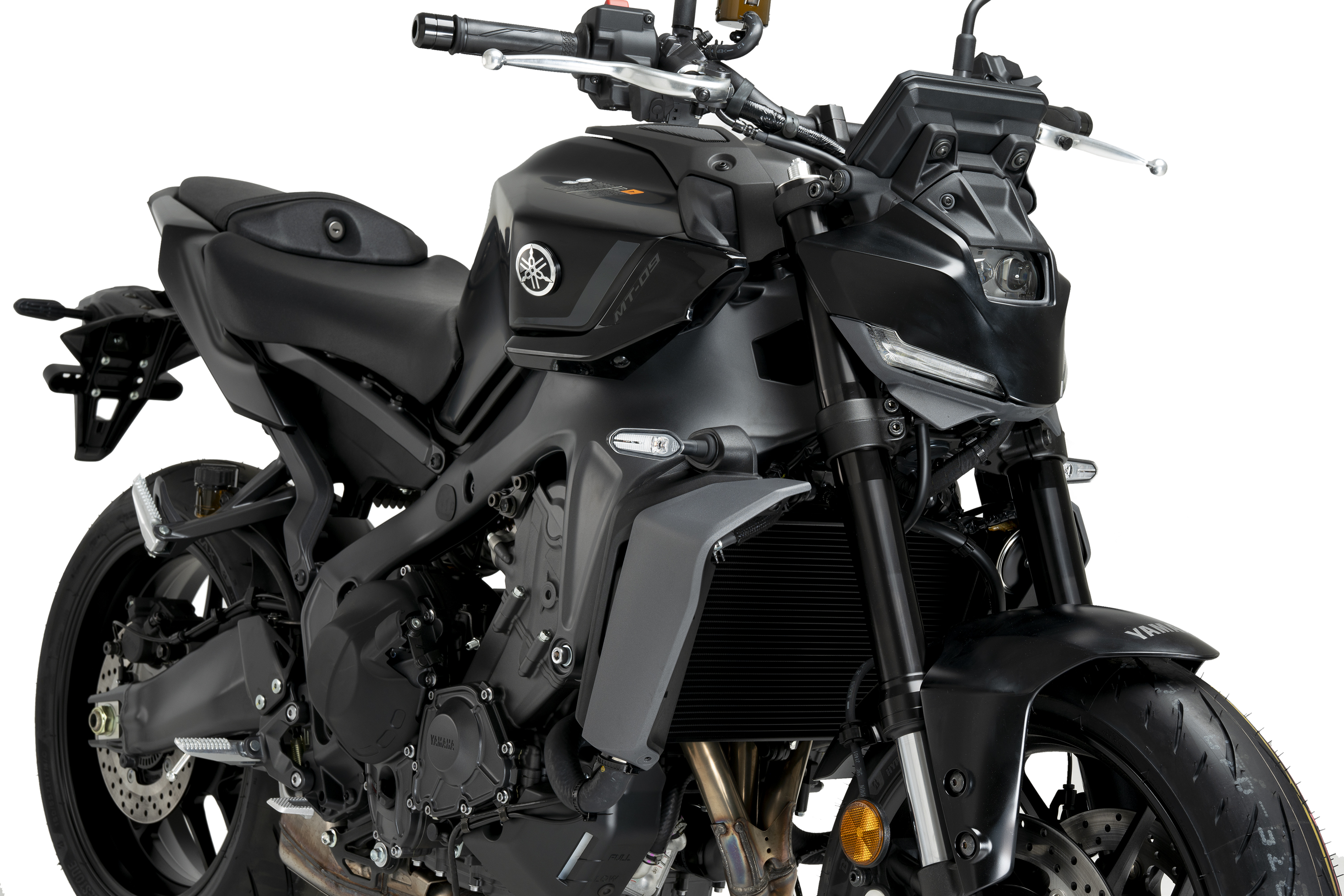 Puig ネイキッドフロントスポイラー MT-09 2021 21133C MT-09/SP 2021～ ダウンフォース フロントスポイラー カーボン調